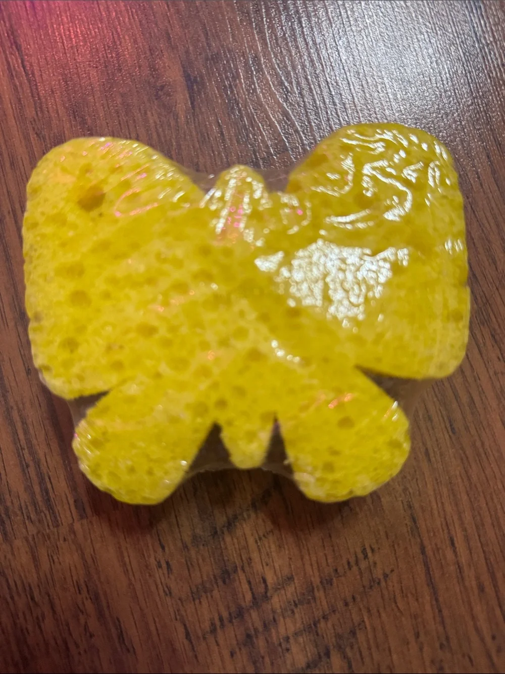 Large Yellow Butterfly Decorative Sponge - C1.RBk.M